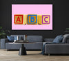 Three Alphabet Blocks Pink