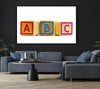 Three Alphabet Blocks White