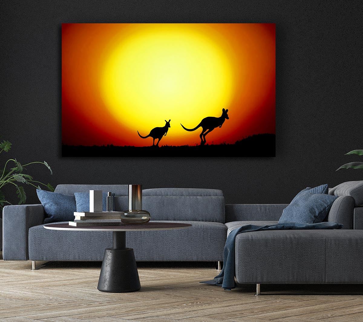 Kangaroos By Sunlight