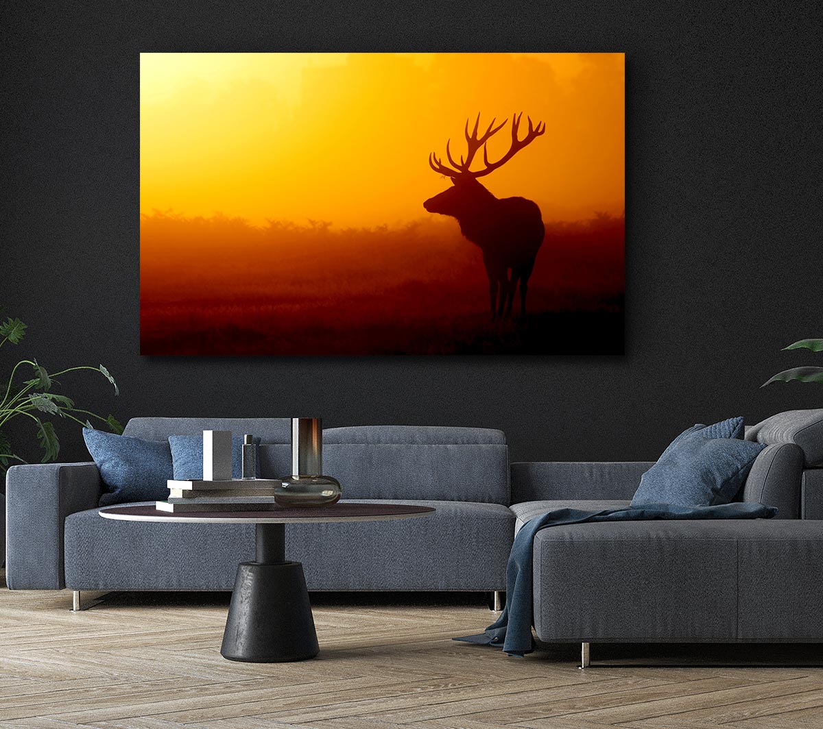 Stag At Sunset