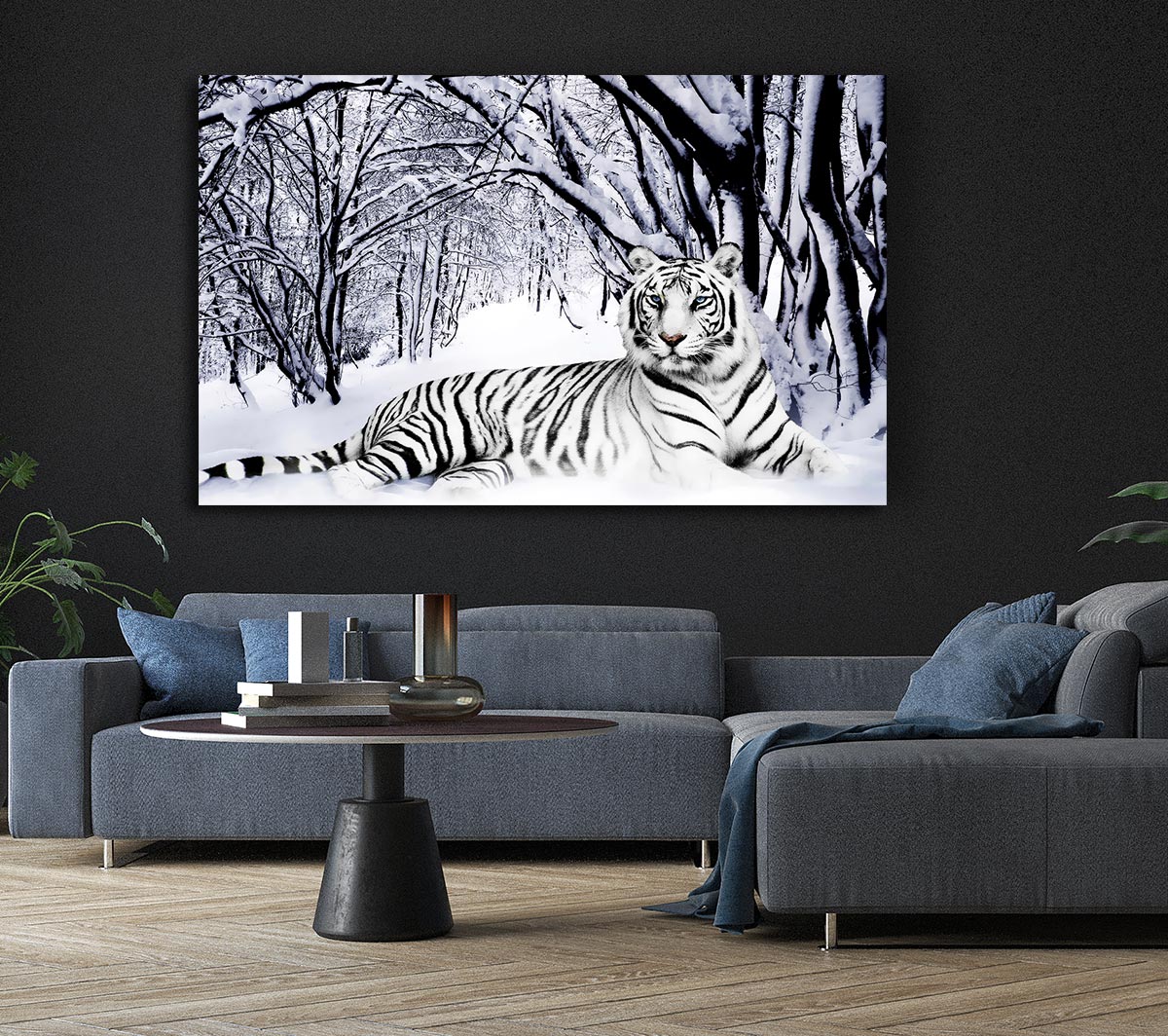 White Tiger In The Snow