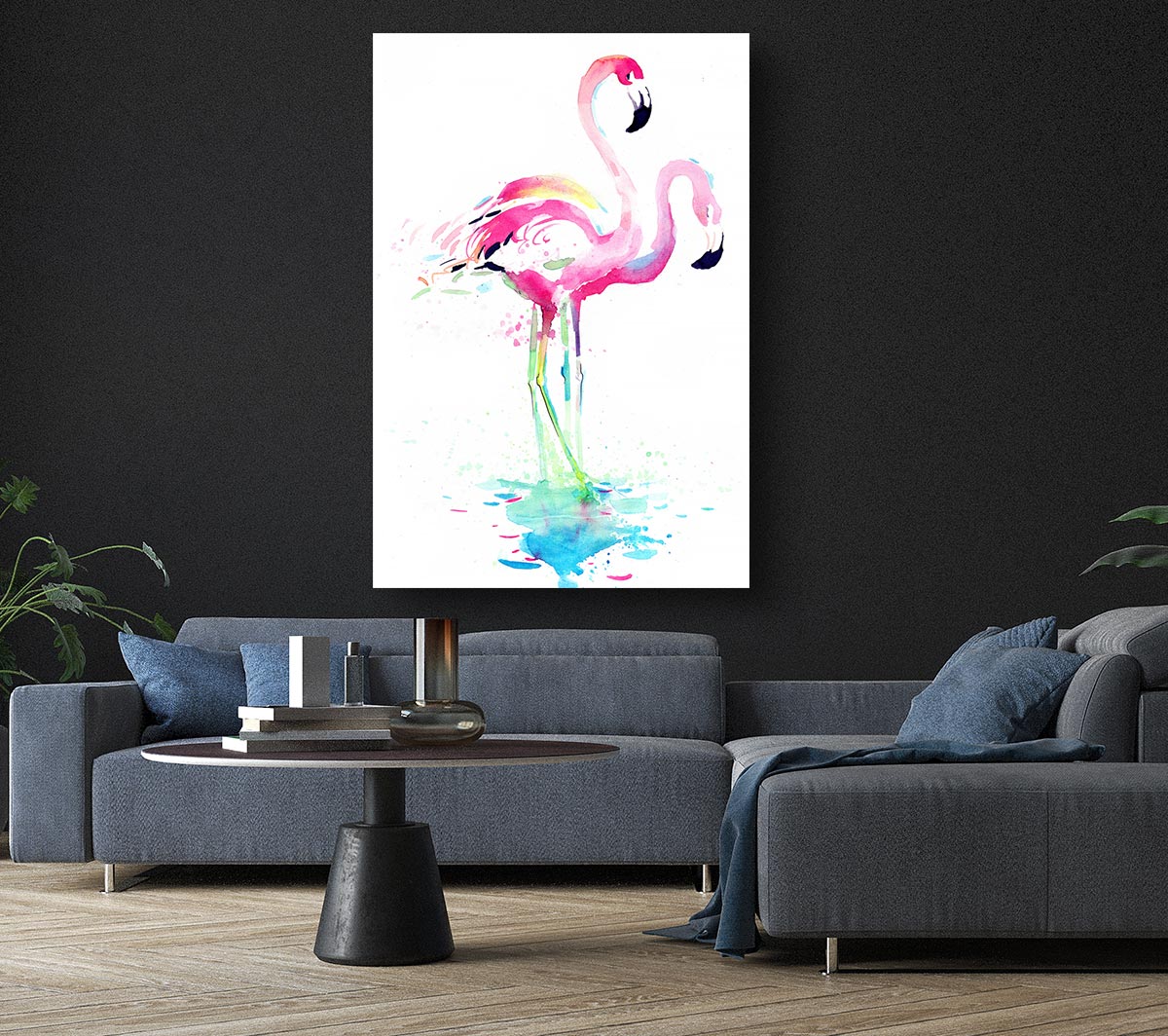 Flamingo Watercolour