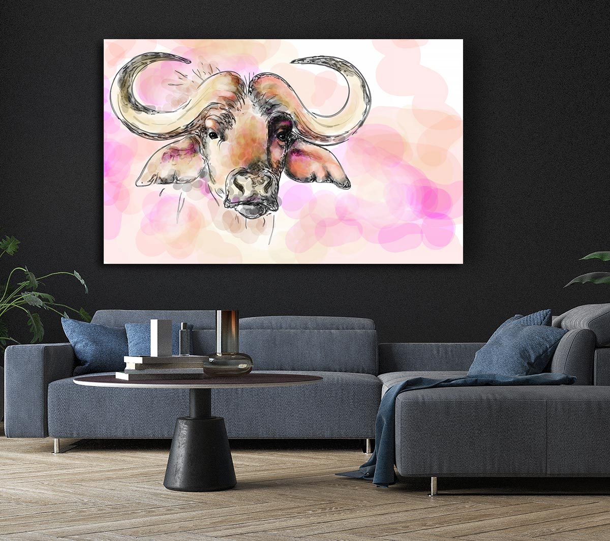 Texas Longhorn Cow