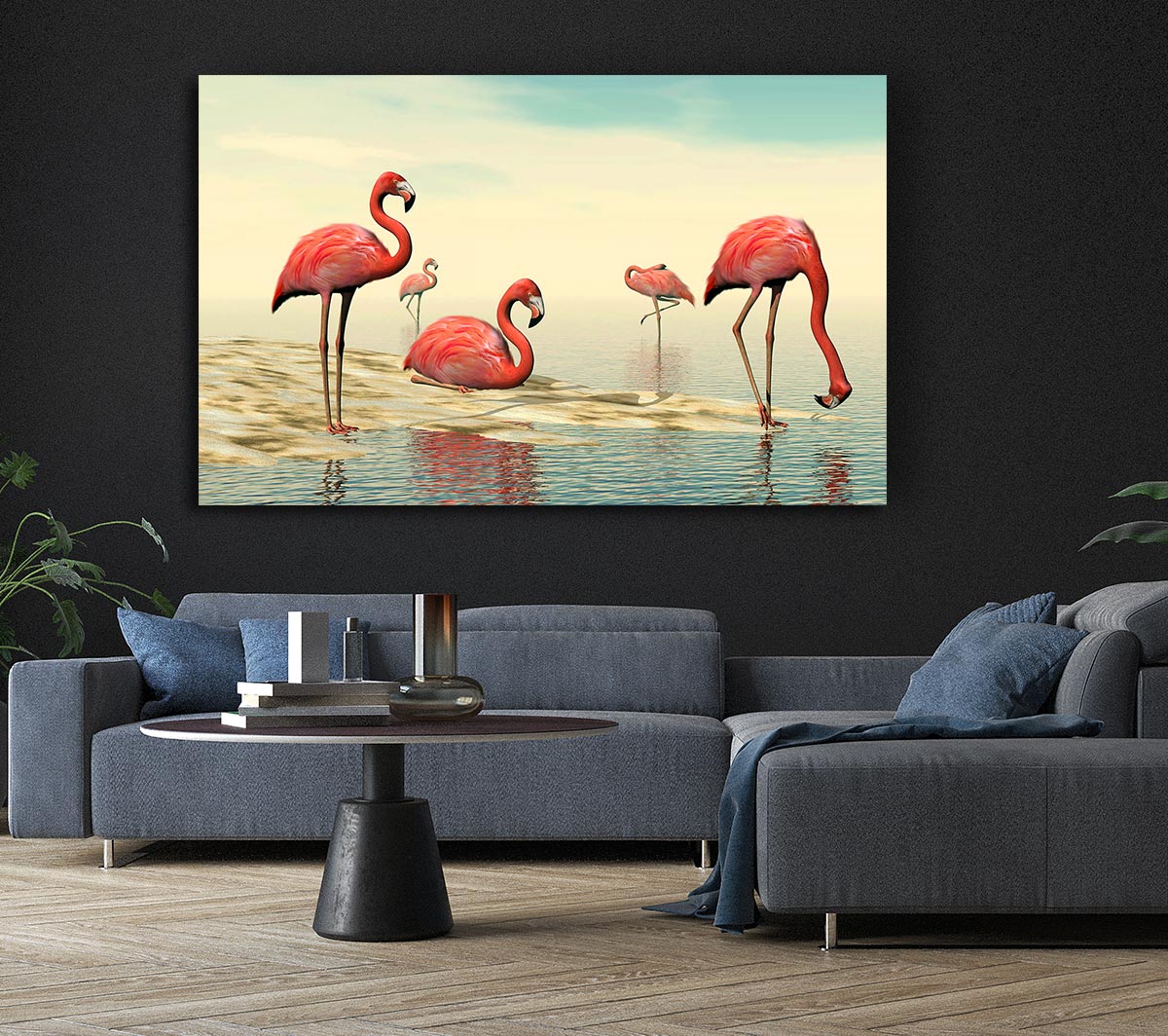 Pink Flamingo Batheing