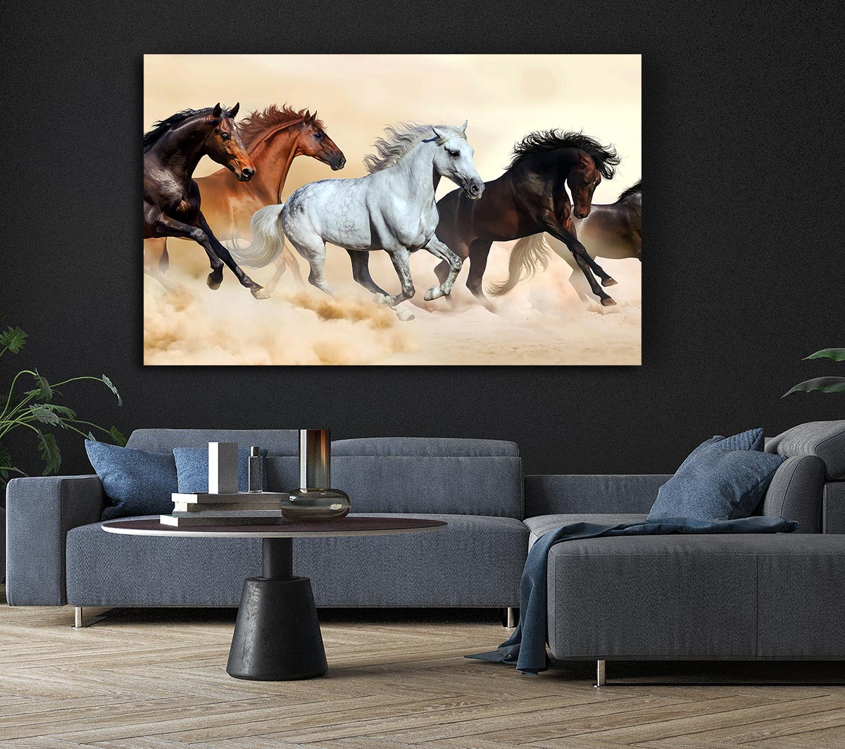 Wild Stallion Horse Desert