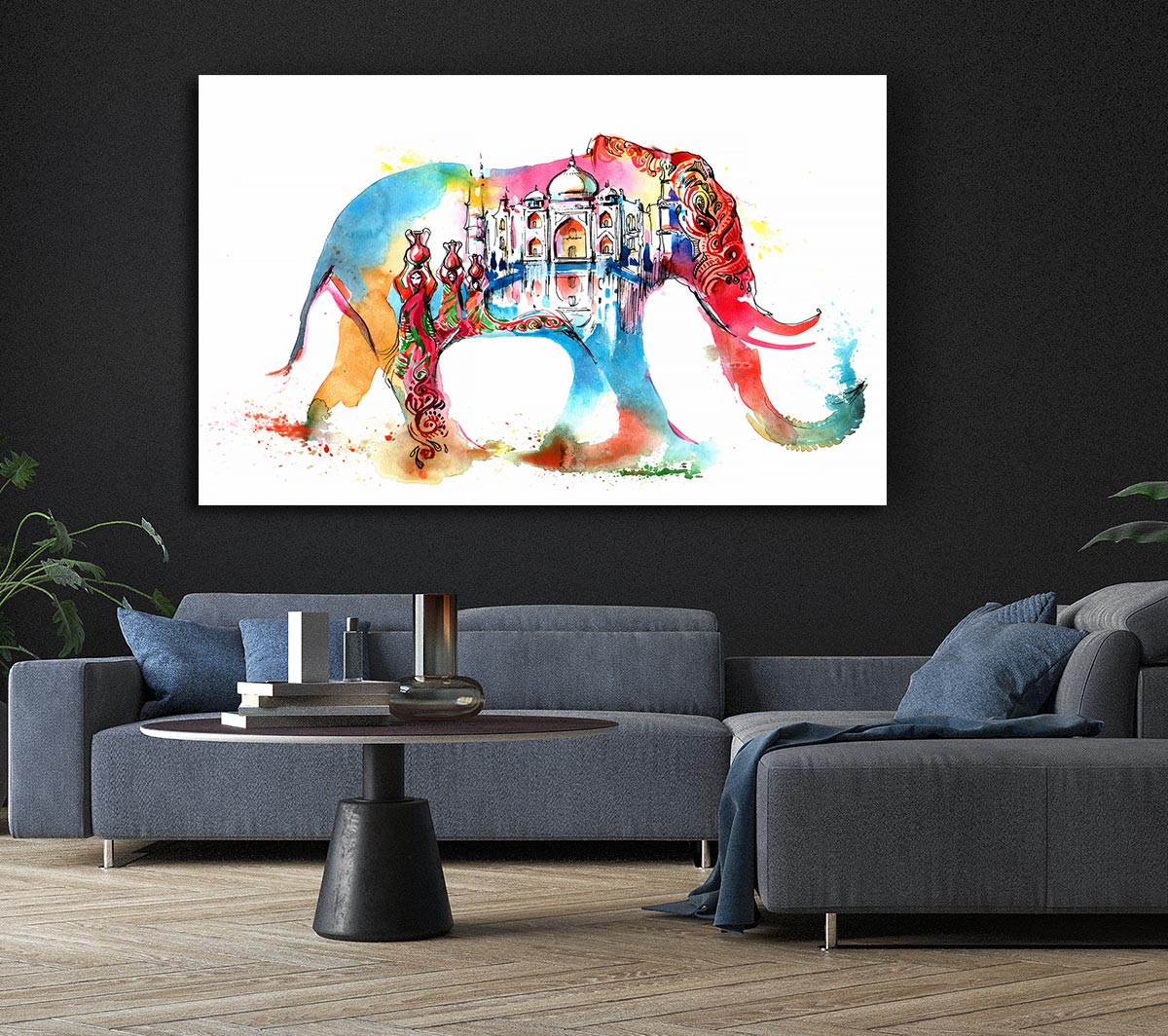 Rainbow Indian Elephant