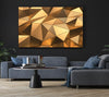 Gold Geometric Triangles shining