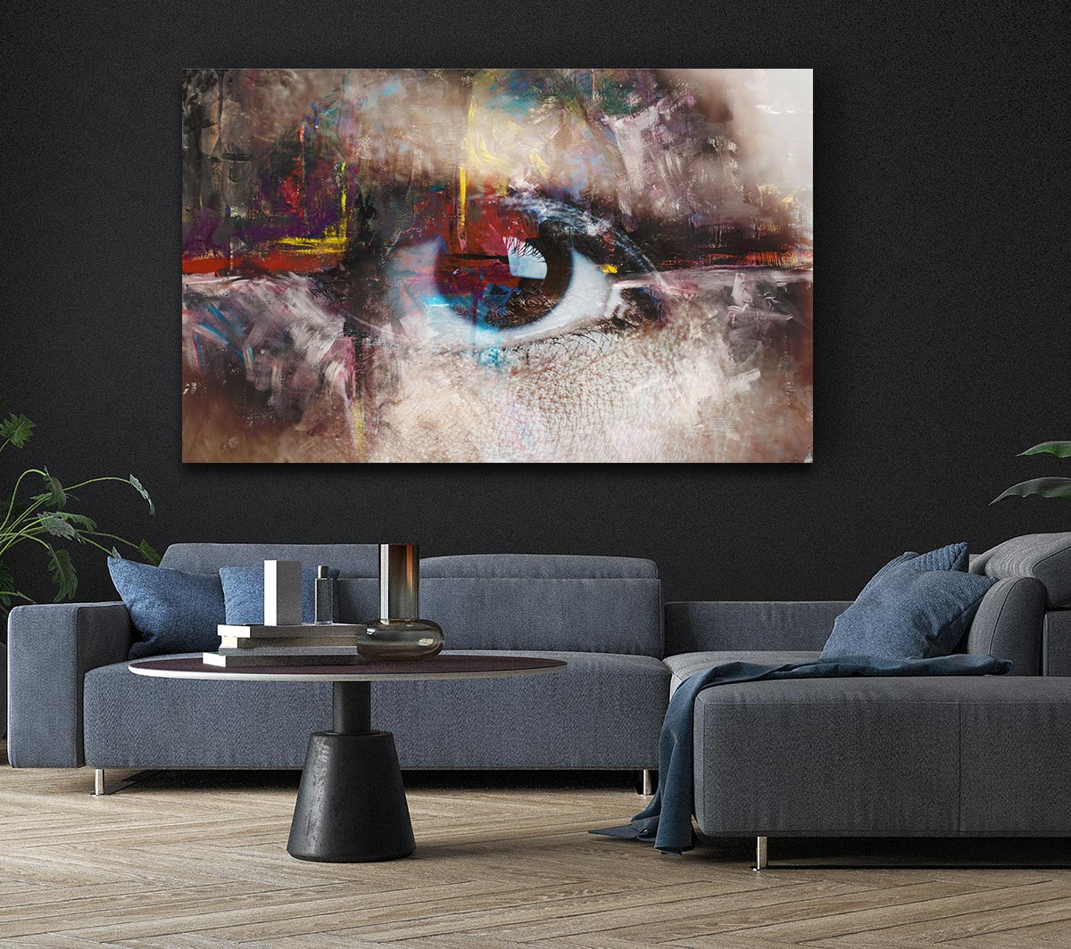 Abstract Painting and eye