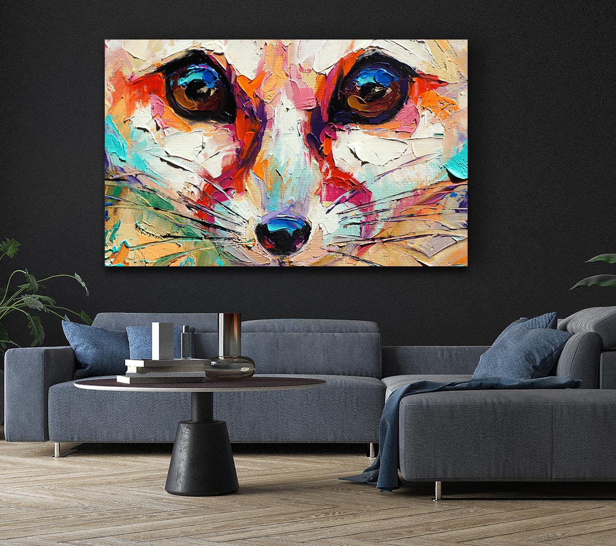 Close Up Fox Painting