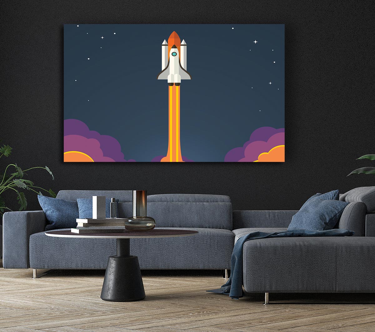 Rocket Ship Into Space