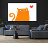 The Love Heart Orange Cat