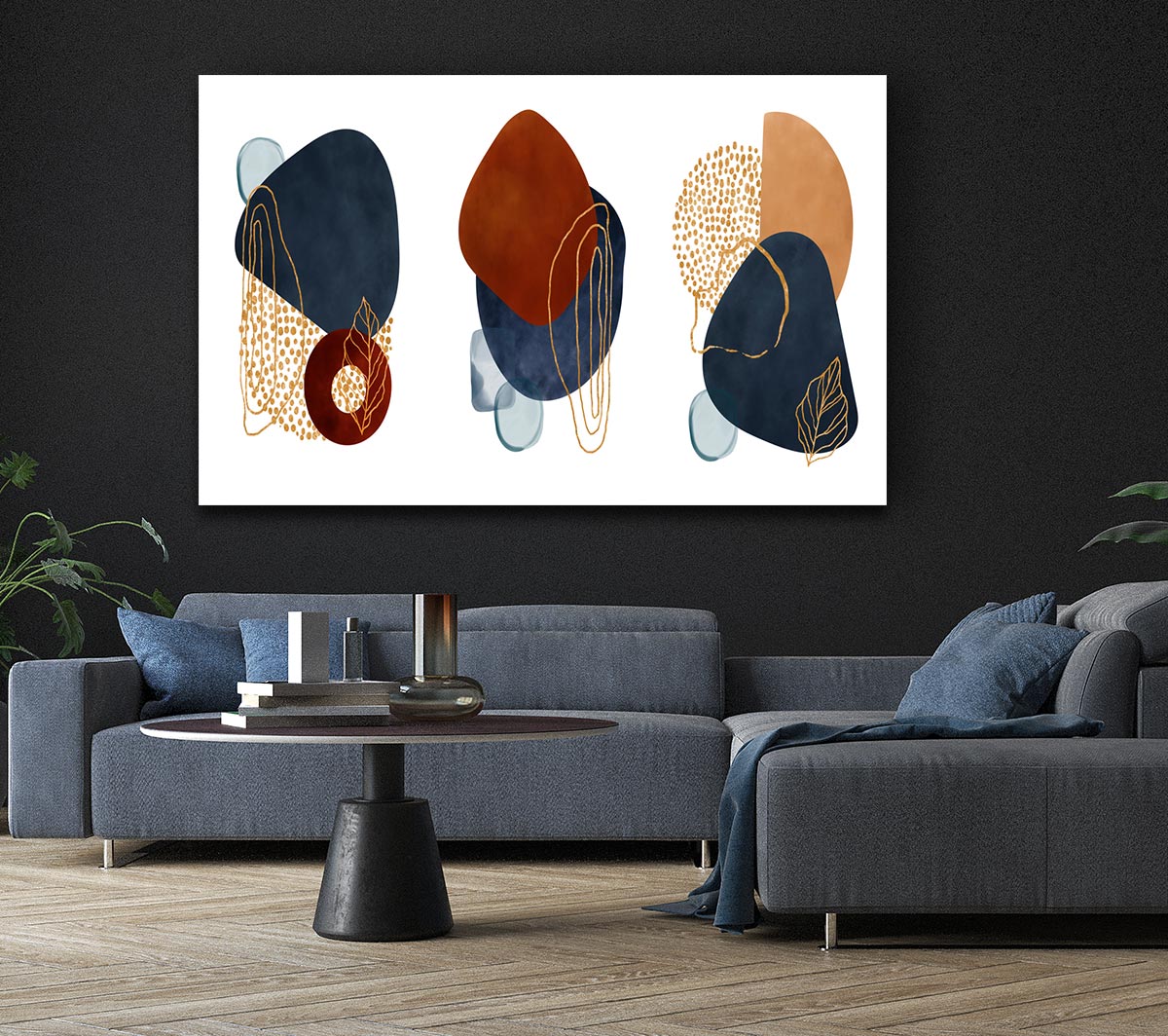 Three Abstract Shapes Decor