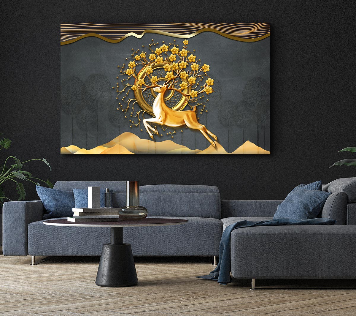 The Gold Flower Stag Tree