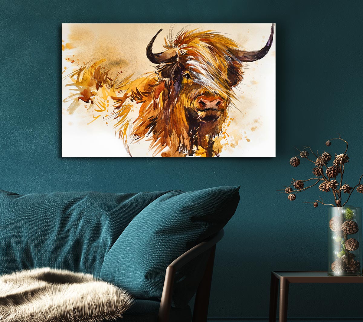 The Highland Cow Illustration